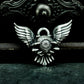 Winged Eye Gear Pendant ¨C 925 Silver Handmade