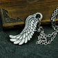 Mecha Feather Wing Pendant - 925 Sterling Silver Handmade