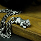 Bulldog Pendant - 925 Silver Handmade Fierce Companion
