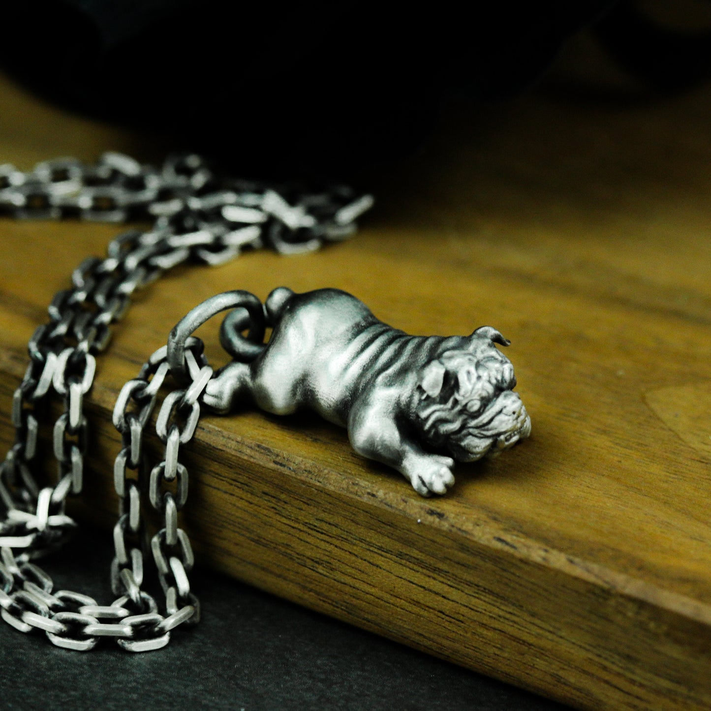 Bulldog Pendant - 925 Silver Handmade Fierce Companion