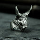 Bull Totem Ring ¨C Handmade 925 Silver Tribal Guardian Band