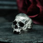 Cracked Jawless Skull Ring ¨C Handmade 925 Silver Fragmented Bone Band