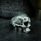 Cracked Skull Ring - 925 Silver Handmade Wounded Symbol