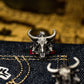 Skull Bull Cufflinks - 925 Sterling Silver Handmade