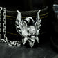 Winged God Pendant ¨C Handmade 925 Silver Beast Deity Necklace