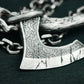 Tribal Axe Rune Pendant - 925 Silver Handmade