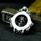 Beast Skull Pendant with Gothic Frame ¨C 925 Sterling Silver Handmade