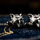 Saber-toothed Tiger Cufflinks - 925 Silver Handmade