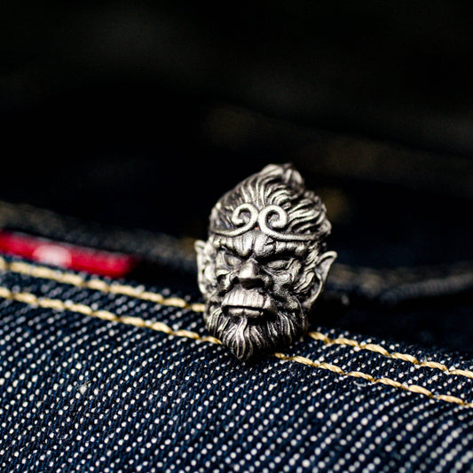 Monkey King Cufflinks - 925 Silver Handmade