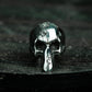 Half Skull Ring - 925 Silver Handmade Gothic Mask