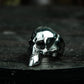 Half Skull Ring - 925 Silver Handmade Gothic Mask
