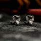 Cobra Snake Cufflinks - 925 Sterling Silver Handmade