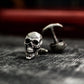 Biker Skull Cufflinks - Gothic Rock Style 925 Silver Handmade