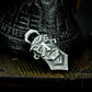 Tribal Mask Pendant ¨C Handmade 925 Silver Ancient Totem Necklace