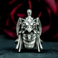 Horus Falcon Pendant with Armored Detail - 925 Sterling Silver Handmade