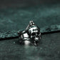 Skull Bite Ring - 925 Silver Handmade Edgy Design