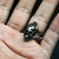 Skull Bite Ring - 925 Silver Handmade Edgy Design