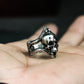 Skull Bite Ring - 925 Silver Handmade Edgy Design