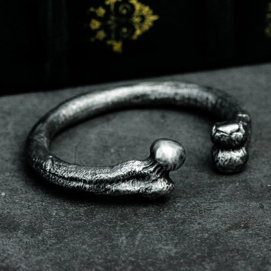 Tibia Bone Bracelet - 925 Silver Handmade Anatomical Design