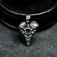 Cracked Heart Skull Pendant ¨C 925 Sterling Silver Handmade