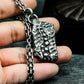Textured Bone Wall Pendant ¨C 925 Sterling Silver Handmade