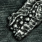 Textured Bone Wall Pendant ¨C 925 Sterling Silver Handmade