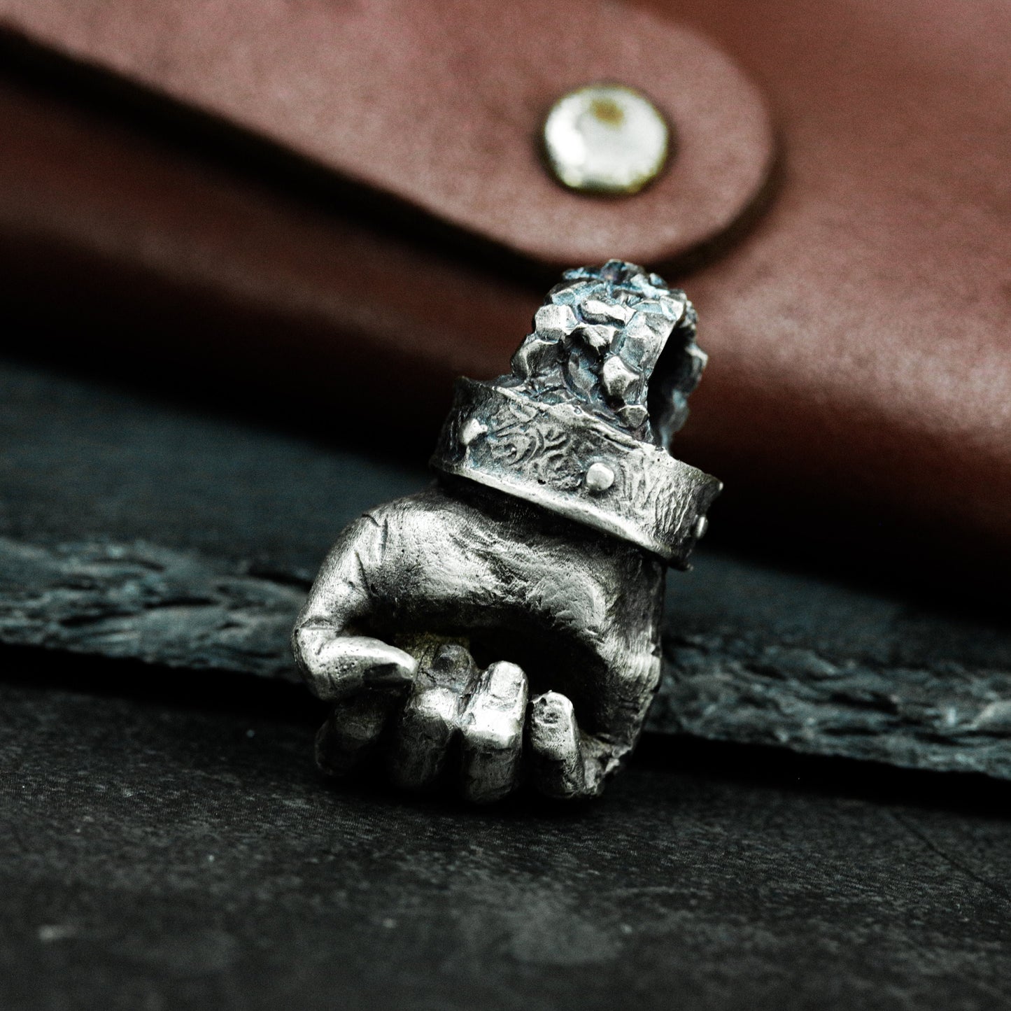 Five Goat Heads Pendant ¨C 925 Silver Handmade