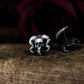 Ram's Horn Skull Cufflinks - 925 Sterling Silver Handmade