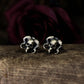Ram's Horn Skull Cufflinks - 925 Sterling Silver Handmade