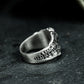 Cracked Skull Ring - 925 Silver Handmade
