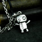 Asymmetric Robot Pendant - 925 Silver Handmade
