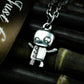 Asymmetric Robot Pendant - 925 Silver Handmade