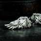 Soaring Wing Ring with Feathered Detail - 925 Sterling Silver Handmade