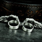 Soaring Wing Ring with Feathered Detail - 925 Sterling Silver Handmade