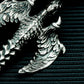 Dragon Spine Pendant with Bone Wings - 925 Sterling Silver Handmade