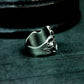 Skull Crest Ring with Gothic Frame ¨C 925 Sterling Silver Handmade
