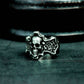 Skull Crest Ring with Gothic Frame ¨C 925 Sterling Silver Handmade