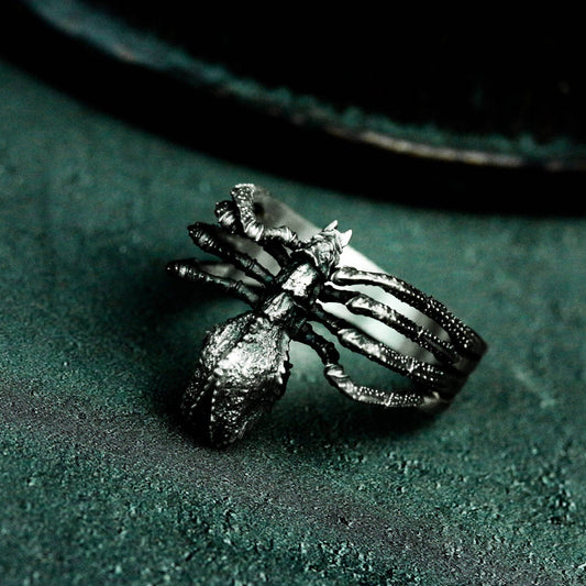Spider¡¯s Embrace Ring - 925 Silver Handmade