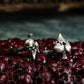 Skeleton Heart Cufflinks - Handmade in 925 Sterling Silver