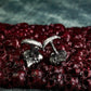Skeleton Heart Cufflinks - Handmade in 925 Sterling Silver