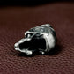 Patterned Skull Pendant with Tribal Engraving - 925 Sterling Silver Handmade