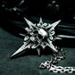 Spiked Skull Pendant ¨C Handmade 925 Silver Combat Totem Necklace