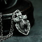 Cemetery Shield Skeleton Pendant - 925 Silver Handmade