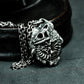 Chameleon Fossil Pendant with Skull and Spine Detail ¨C 925 Sterling Silver Handmade