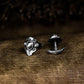 Ruyi Pattern Cufflinks, Delicate Flower - 925 Sterling Silver Handmade