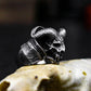 Horned Demon Skull Ring ¨C 925 Sterling Silver Handmade