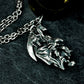 Sitting Reaper Pendant ¨C Handmade 925 Silver Death Figure Necklace