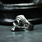 Motorcyclist Skull Ring ¨C Handmade 925 Silver Street Biker Band