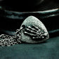 Heart Hand Pendant ¨C Handmade 925 Silver Gothic Touch Necklace