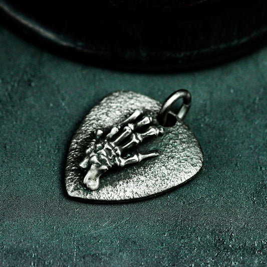 Heart Hand Pendant ¨C Handmade 925 Silver Gothic Touch Necklace